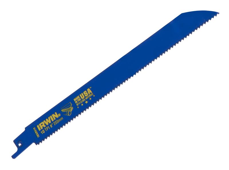 IRWIN IRW10504141 810R Sabre Saw Blade Metal &amp; Wood Cutting 200mm Pack of 25