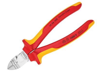 Knipex KPX1426160 VDE Diagonal Insulation Stripper &amp; Side Cutter 160mm