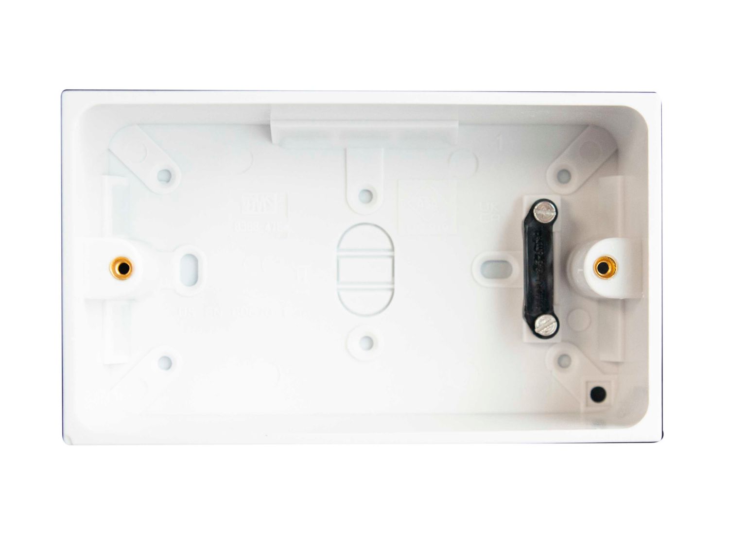 Dencon DCN8902NB Pattress Box with Earth 2-Gang 45mm