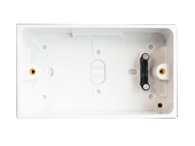 Dencon DCN8902NB Pattress Box with Earth 2-Gang 45mm