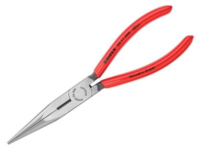 Knipex KPX2611200 Long Snipe Nose Side Cutting Pliers PVC Grips 200mm (8in)