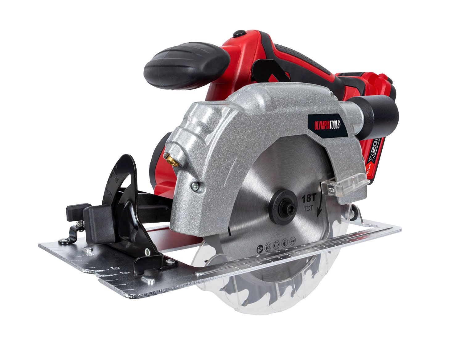 Olympia Power Tools X20SCS1 X20S 20v 165mm Circular Saw Kit 1 x 2.0Ah Li-ion