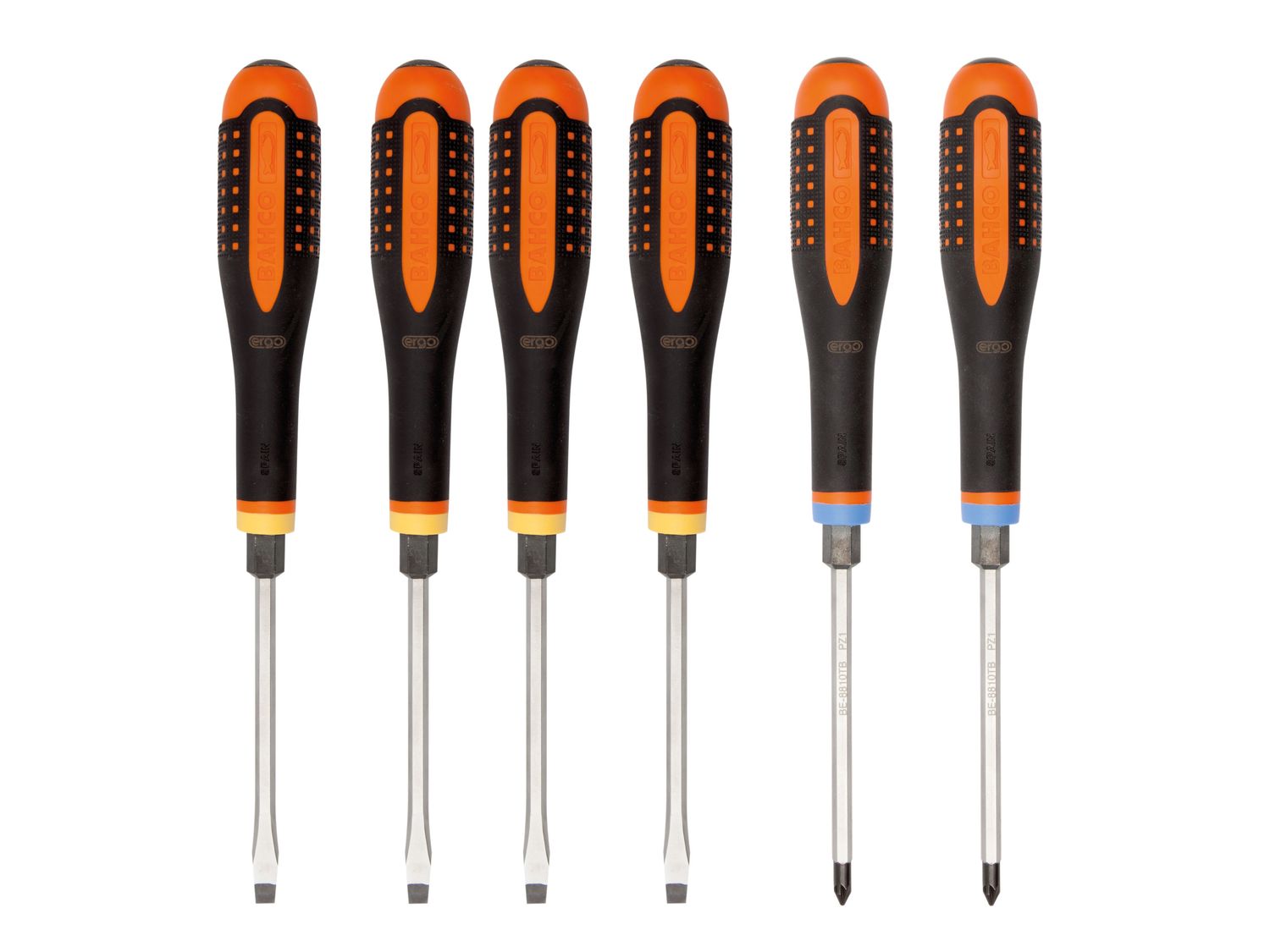 Bahco BAH9882TB BE-9882TB ERGO™ Through Blade Screwdriver Set, 6 Piece