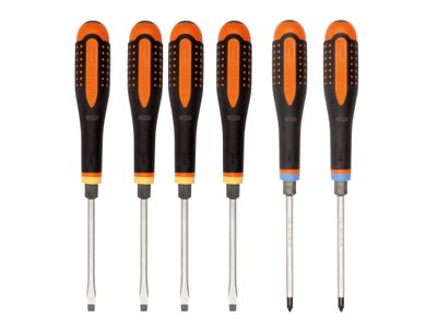 Bahco BAH9882TB BE-9882TB ERGO™ Through Blade Screwdriver Set, 6 Piece