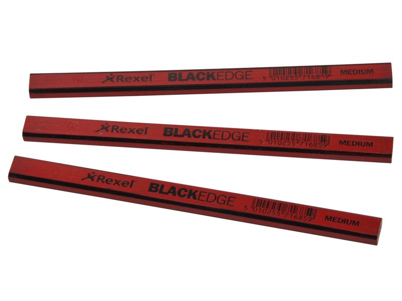 Blackedge BLAR Carpenter's Pencils - Red / Medium (Card 12)