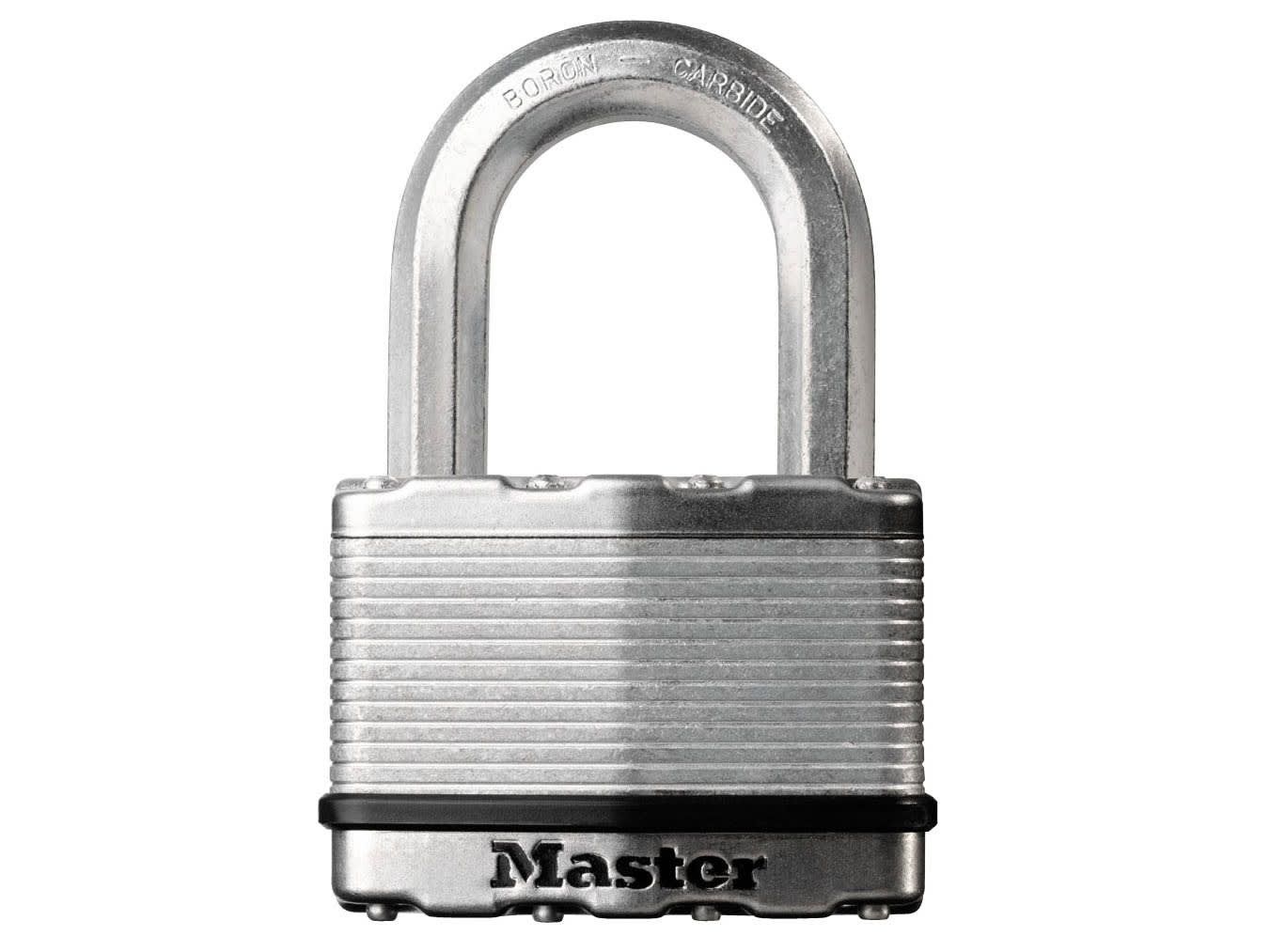 Master Lock MLKM5 Excell™ Laminated Steel 50mm Padlock 4-Pin - 25mm Shackle