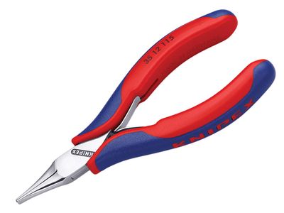 Knipex KPX3512115 Flat Jaw Electronics Pliers Multi-Component Grip 115mm
