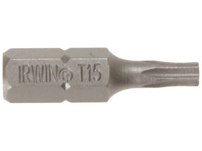 IRWIN IRW10504352 TORX Insert Bits TX15 25mm (Pack 10)
