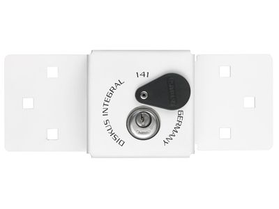 ABUS Mechanical ABU14126C 141/200 Diskus Integral Van Lock White &amp; 26/70mm Diskus Padlock