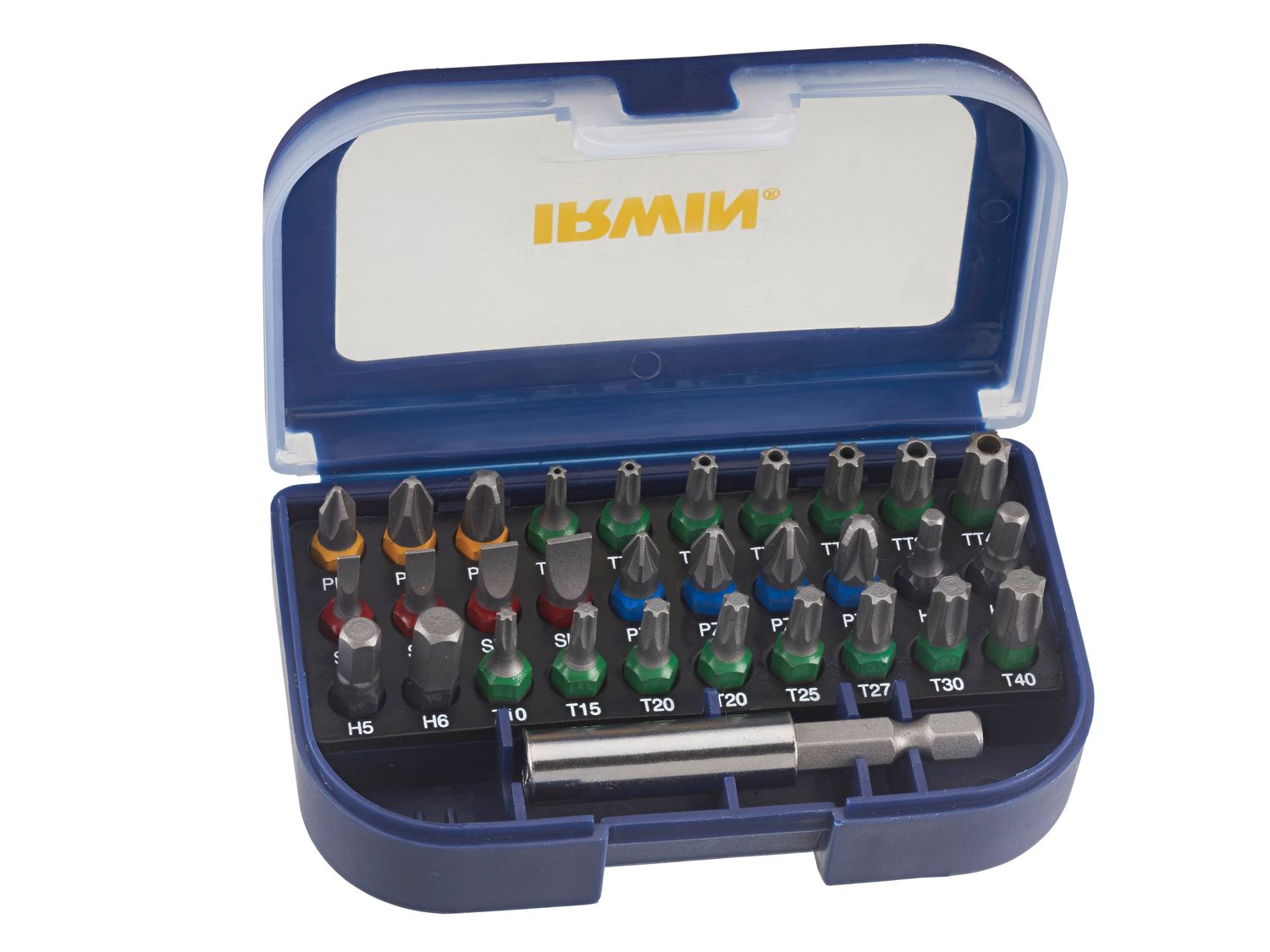 IRWIN IRWIW6062526 Colour Coded Screwdriver Bit Set, 31 Piece