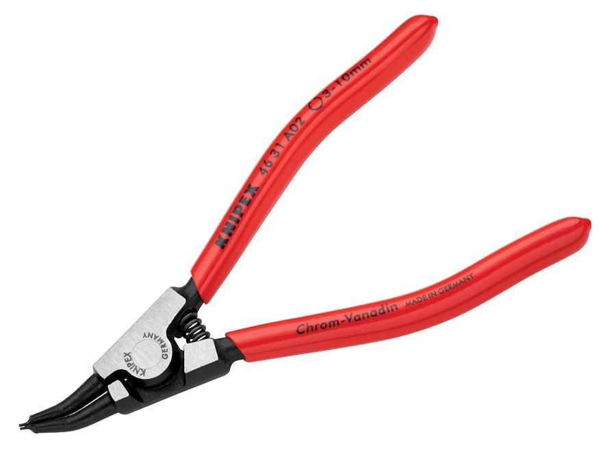 Knipex KPX4631A02 Circlip Pliers External 45° Bent Tip 3-10mm A02