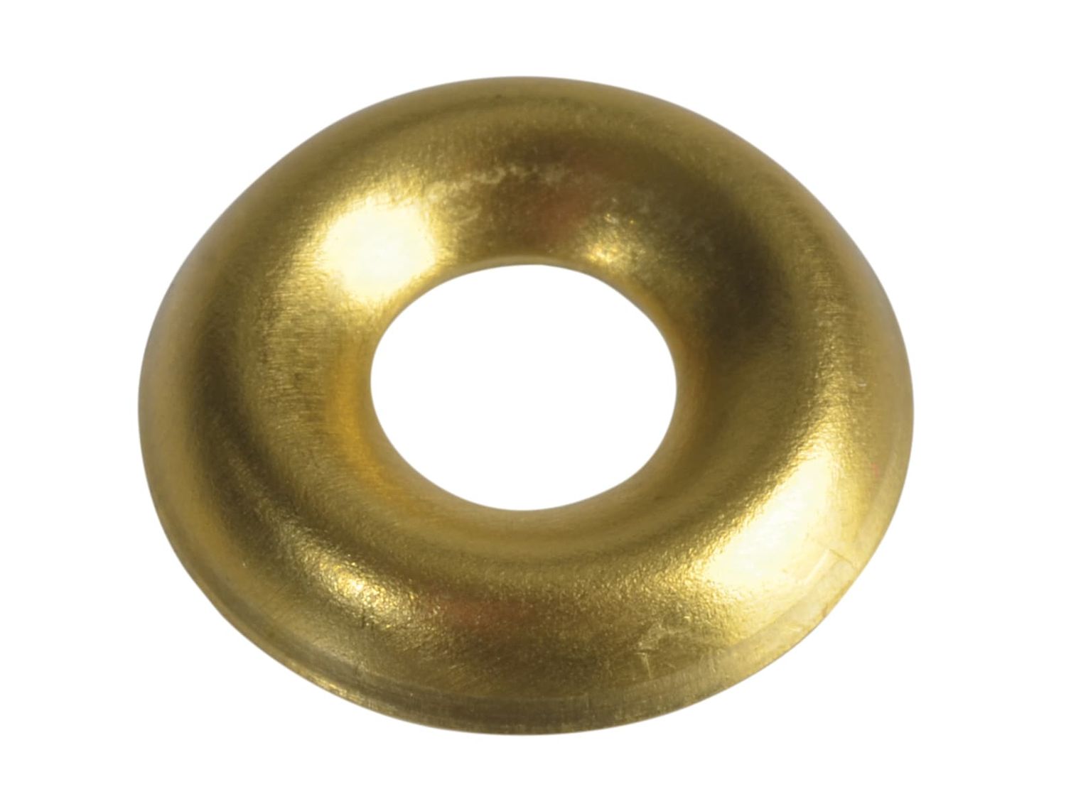ForgeFix FORSCW6BM Screw Cup Washers Solid Brass Polished No.6 Bag 200