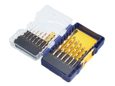 IRWIN IRWIW3038503 HSS Titanium Metal Drill Bit Set, 13 Piece