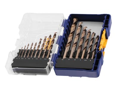 IRWIN IRWIW3036501 HSS Cobalt Drill Bit Set, 15 Piece
