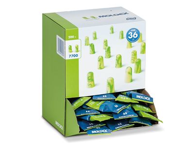 Moldex MOL770001 Pura-Fit Earplugs SNR 36 dB (200 Pairs)