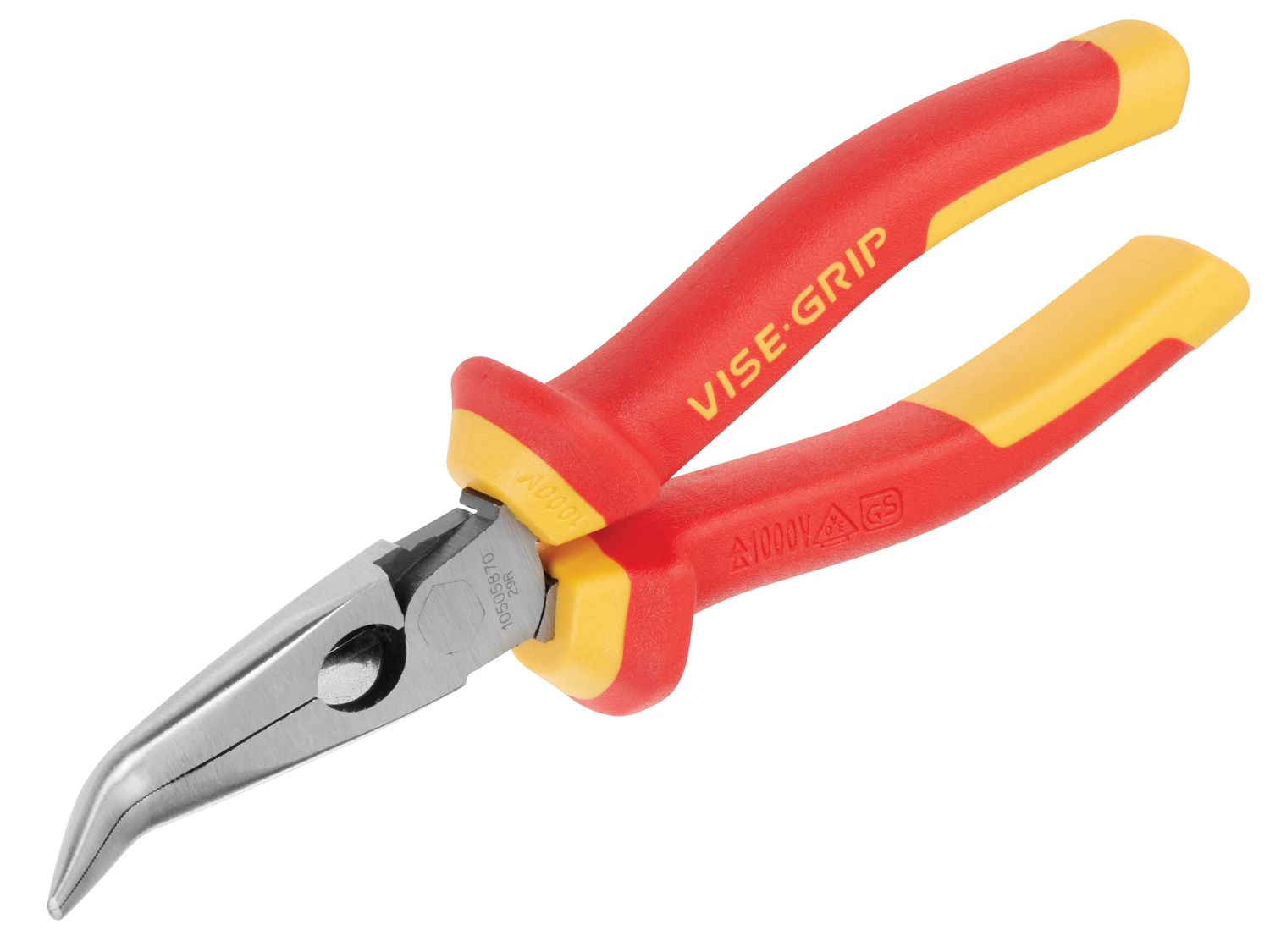 IRWIN Vise-Grip VIS10505870 High Leverage VDE Bent Nose Pliers 200mm (8in)