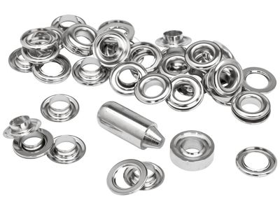 Rapid RPD5000413 Eyelets 12 x 23mm (25) + Metal 2 Piece Anvil