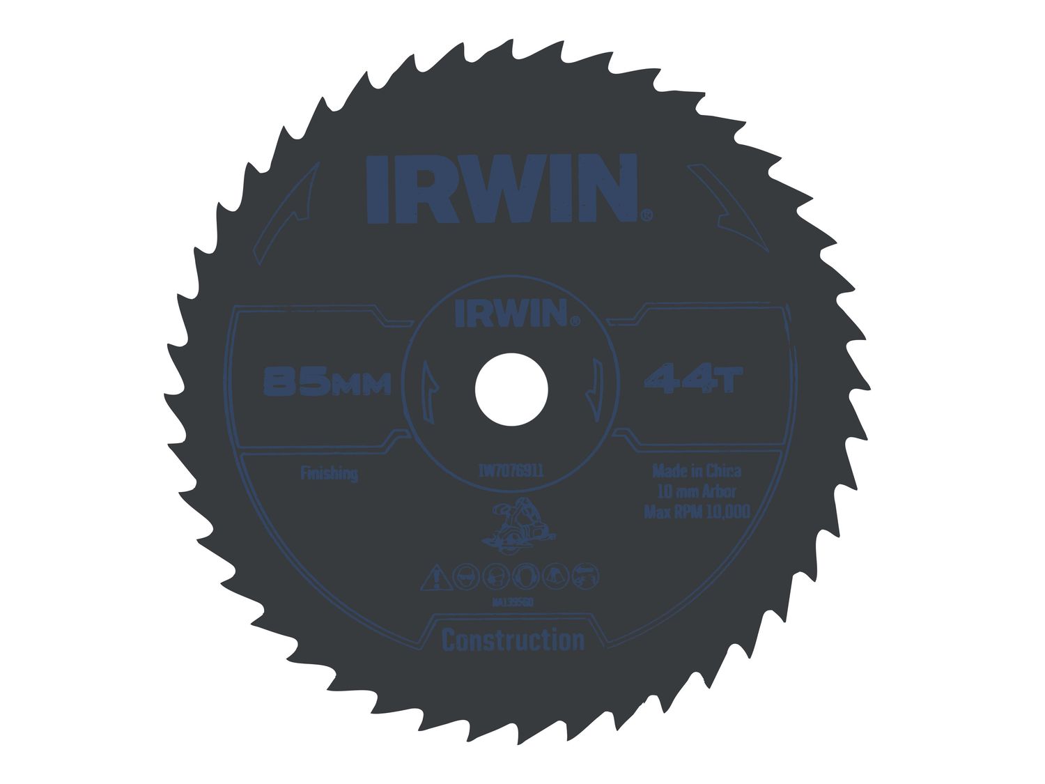 IRWIN IRWIW7076911 General Purpose Saw Blade 85 x 10mm x 44T ATB
