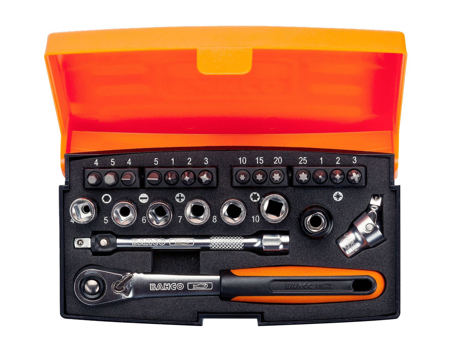 Bahco BAHSL24 SL24 1/4in Drive Socket Set, 24 Piece