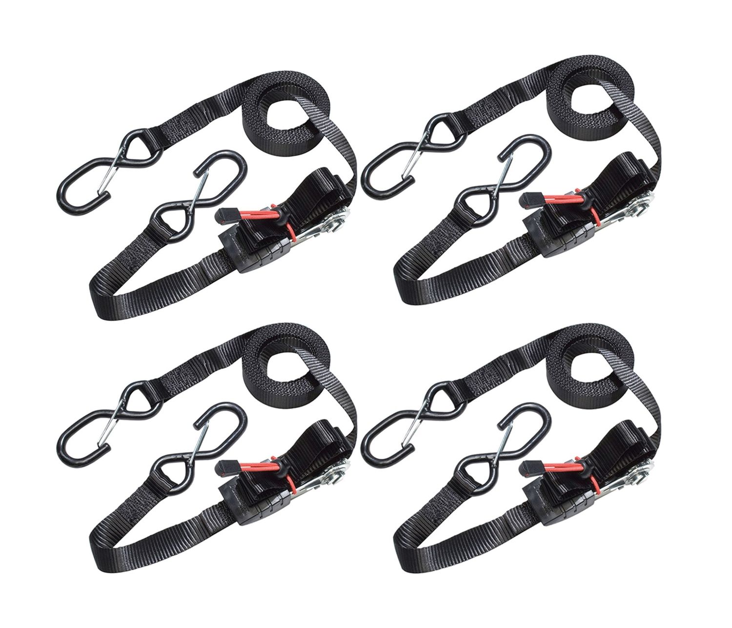 Master Lock MLK3056E Ratchet Tie-Down S-Hooks 4.25m 4 Piece