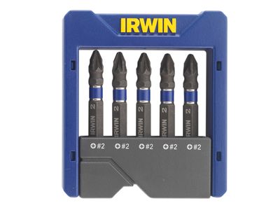 IRWIN IRW1923435 Pozidriv Impact Screwdriver Pocket Bit Set, 5 Piece
