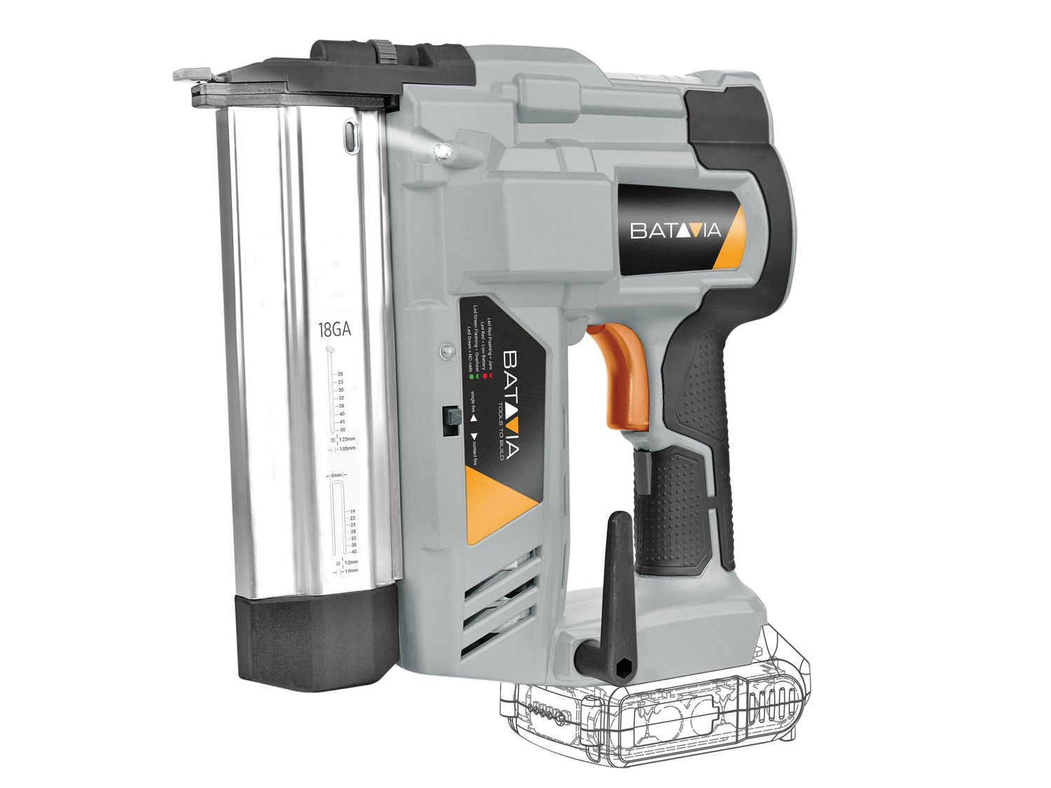 Batavia BAT7063094 MAXXPACK Stapler-Nailer 18V Bare Unit