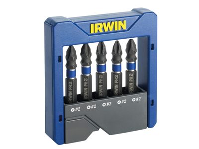 IRWIN IRW1923434 Phillips Impact Screwdriver Pocket Bit Set, 5 Piece