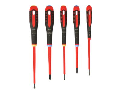 Bahco BAH9882S BE-9882S ERGO™ VDE Insulated Screwdriver Set, 5 Piece