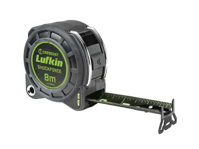 Lufkin LUFNEDS8M 8m Shockforce Night Eye Dual-Sided Tape Measure