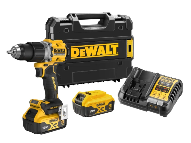 Dewalt DCD805P2T XR 18v Brushless Compact Combi Drill Kit 2 x 5.0Ah img