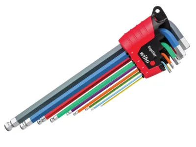 Wiha 43849 9pc ErgoStar Colour Hex Ball End L-key Set