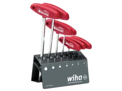 Wiha 00953 8pc L-key with T-handle Set
