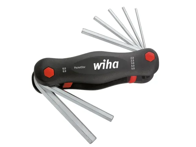 Wiha 23041 7pc PocketStar Hex Key Set (2-8mm)
