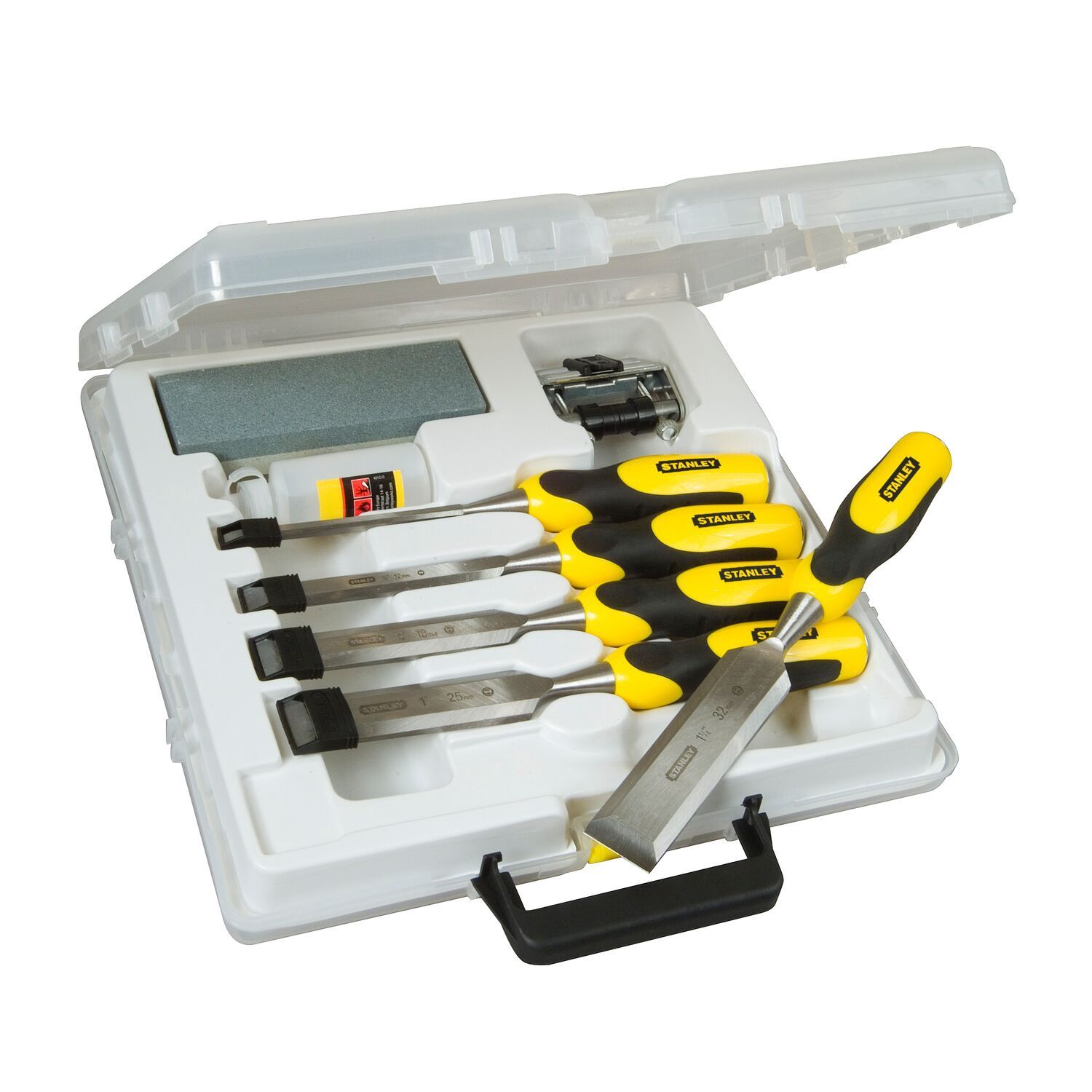 Stanley 5-16-421 DYNAGRIP 5pc Chisel with Strike Cap Set and Accessories