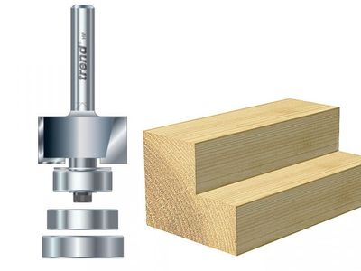 Trend TRE464414TC 46/44 x 1/4 TCT Bearing Guided Rebater 24mm x 12.7mm