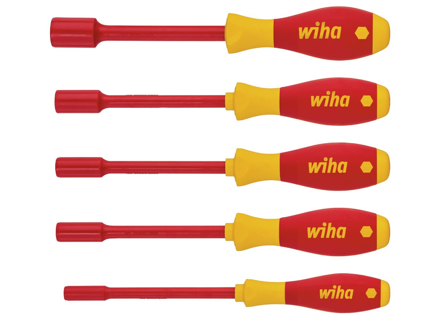 Wiha WHA29466 SoftFinish electric Hex Nut Driver Set, 5 Piece