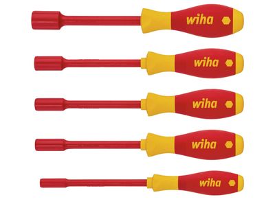 Wiha WHA29466 SoftFinish electric Hex Nut Driver Set, 5 Piece