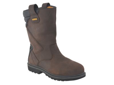 DEWALT DEWRIGGER10 Classic Rigger Safety Boots Brown UK 10 EUR 45