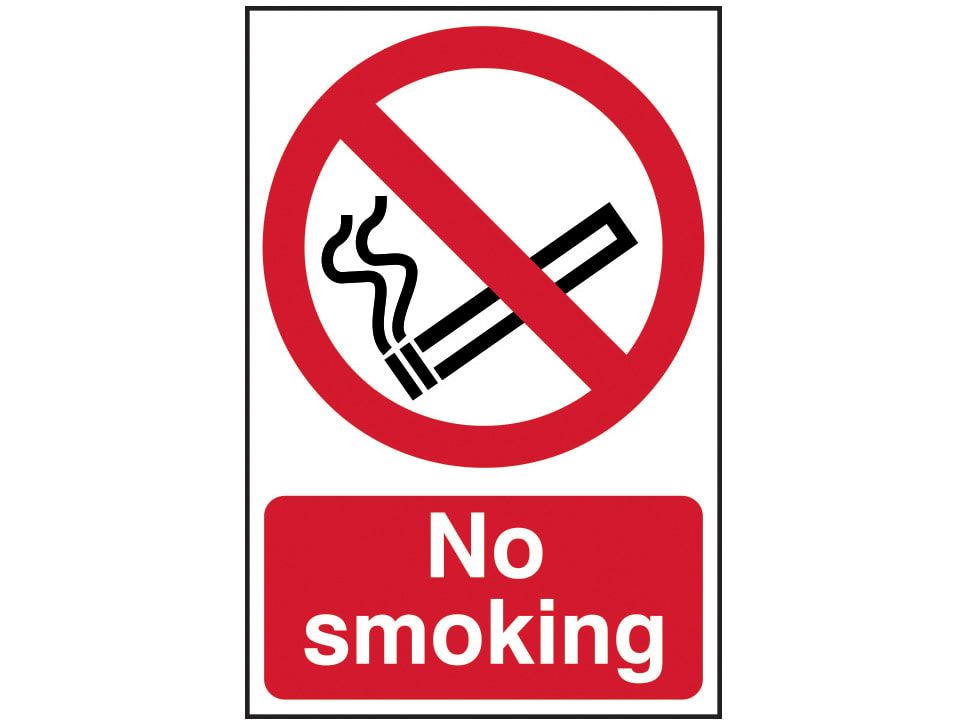 Scan SCA4050 No Smoking - PVC Sign 400 x 600mm