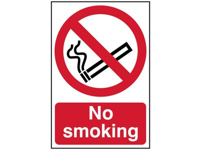 Scan SCA4050 No Smoking - PVC Sign 400 x 600mm