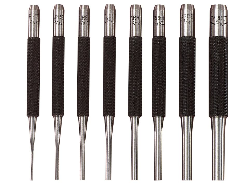 Starrett STRS565PC S565PC Pin Punch Set 8 Piece