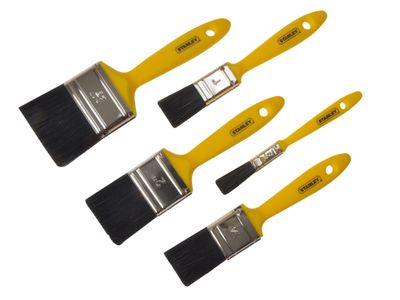 STANLEY STA029592 Hobby Paint Brush Set of 5 12 25 37 50 &amp; 62mm