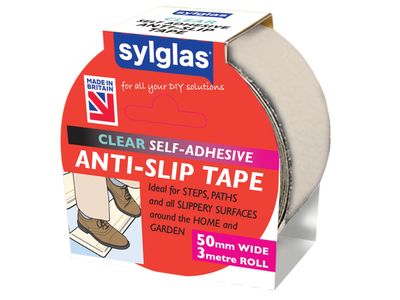 Sylglas SYLASTCL Anti-Slip Tape 50mm x 3m Clear