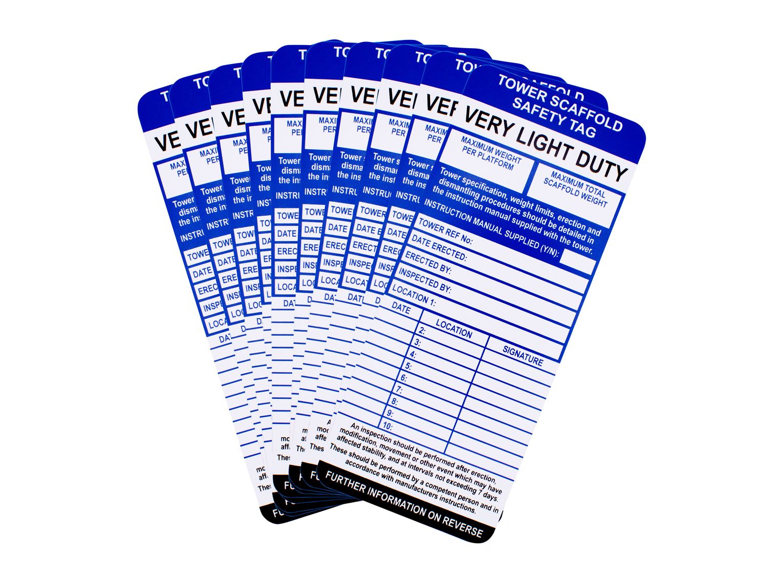 Scan SCATOWTAGI Tower Tag Inserts Pack Of 10