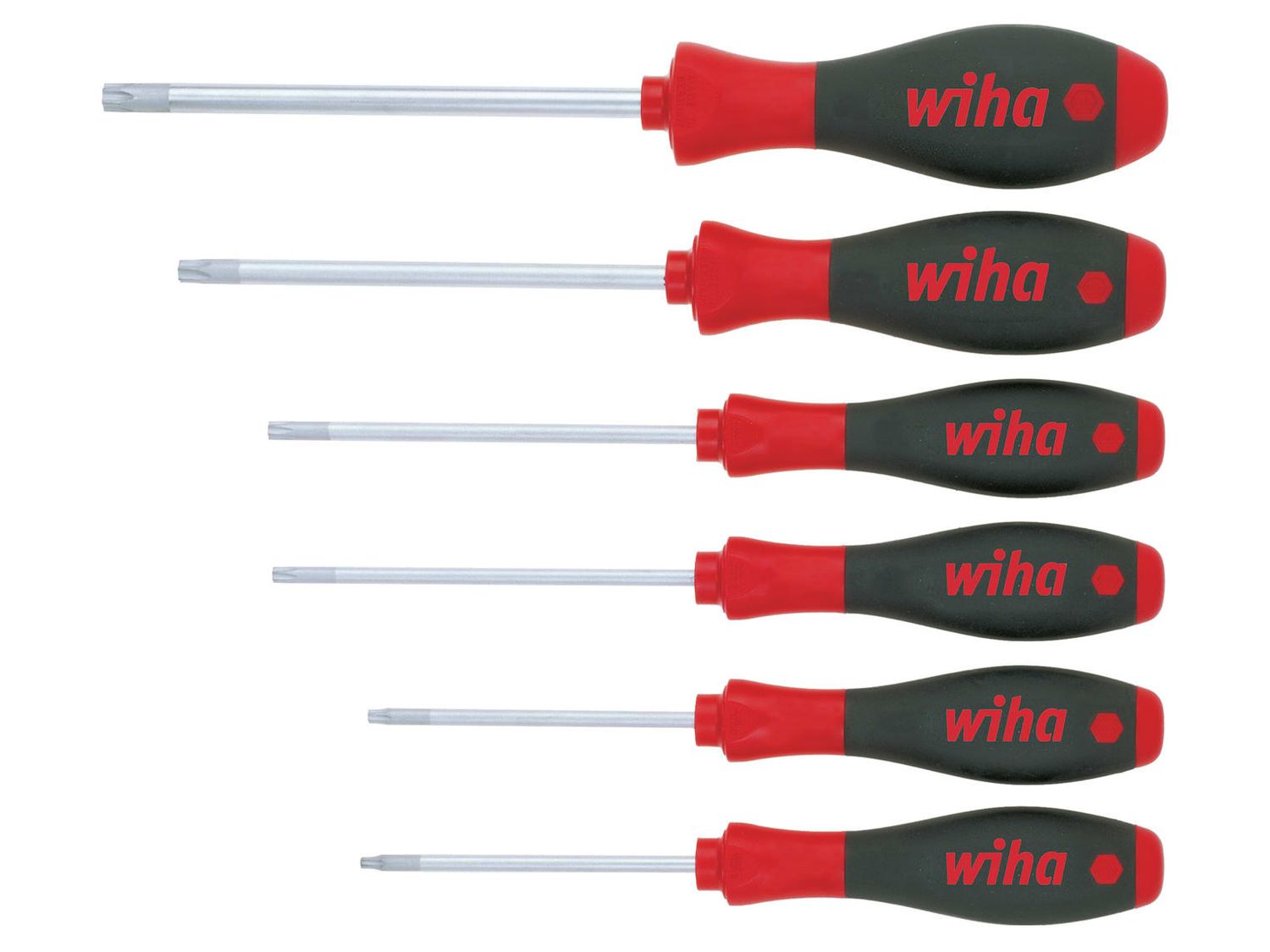 Wiha WHA07155 SoftFinish TORX Screwdriver Set, 6 Piece