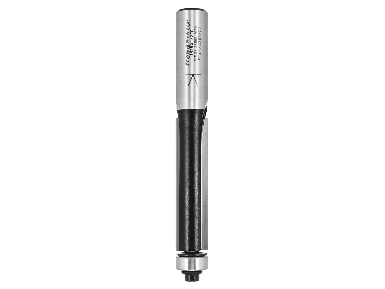 Trend TRETR2812TC TR28 x 1/2 TCT Bearing Guided Trimmer 12.7 x 50mm