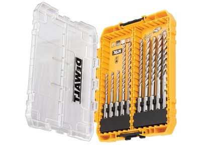 DEWALT DEWDT70752QZ DT70752 SDS Plus XLR Full Head Carbide Drill Bit Set, 10 Piece
