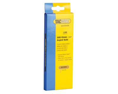 Tacwise TAC0484 500 18 Gauge 45mm Angled Nails (Pack 1000)