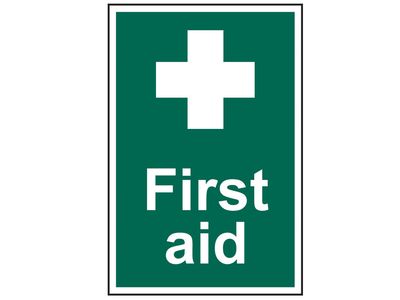 Scan SCA1550 First Aid - PVC Sign 200 x 300mm