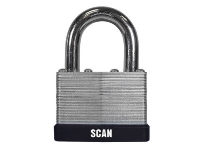 Scan SCAPLLAM50 Laminated Steel Padlock 50mm